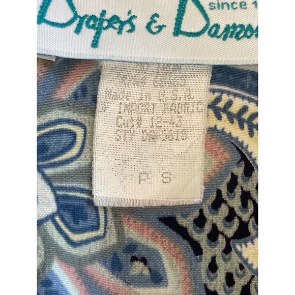Vintage‎ Draper's & Damon's Floral Polyester Jacket with Pockets sz Petite Small - Picture 6 of 6